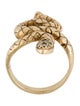 Ring 10K Diamond Serpent Cocktail Ring