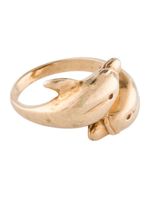 Ring 14K Dolphin Cocktail Ring