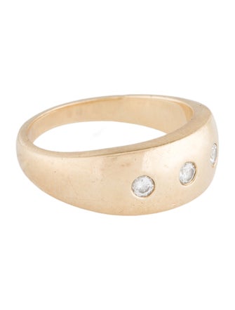 Ring 14K Diamond Cigar Band