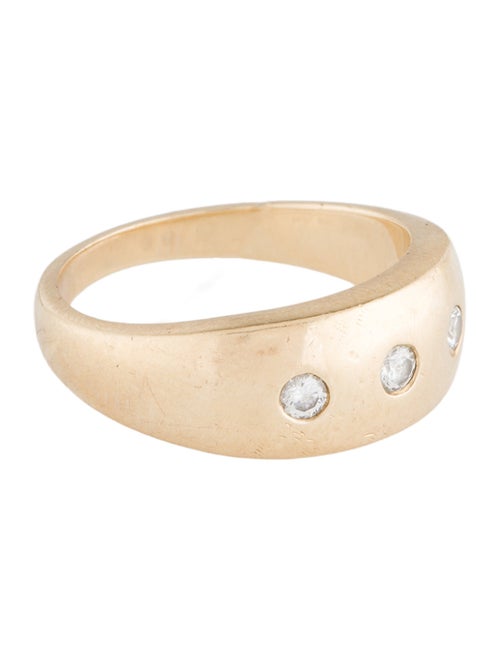 Ring 14K Diamond Cigar Band