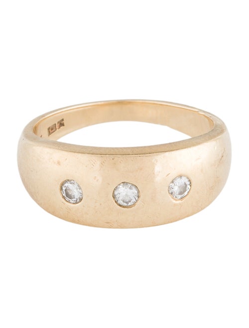 Ring 14K Diamond Cigar Band