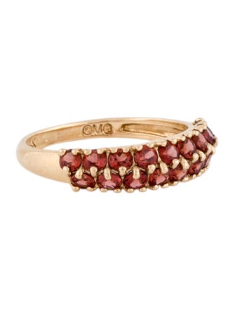 Ring 14K Garnet Band Ring