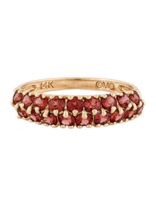 Ring 14K Garnet Band Ring