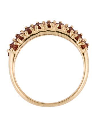 Ring 14K Garnet Band Ring