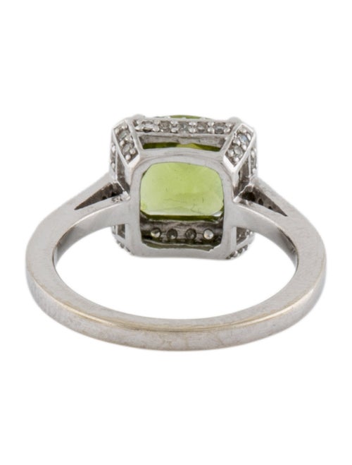 Ring 14K Peridot & Diamond Cocktail Ring