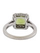 Ring 14K Peridot & Diamond Cocktail Ring