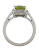 Ring 14K Peridot & Diamond Cocktail Ring