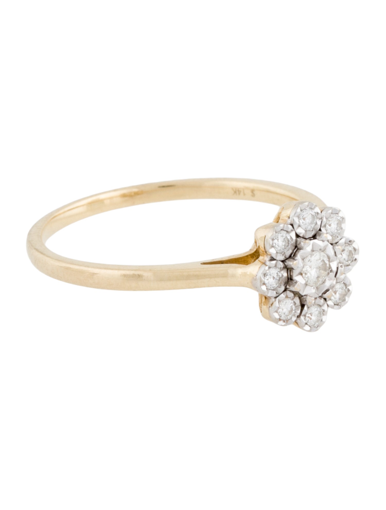 Ring 14K Diamond Cocktail