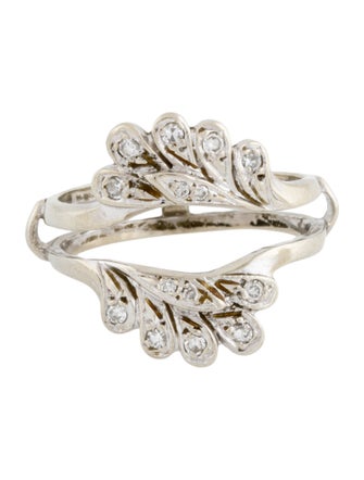 Ring 14K Diamond Stackable Band Ring