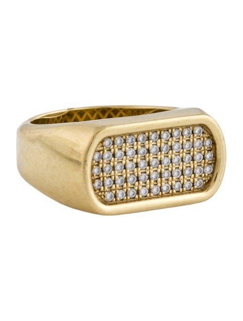 Ring 18K Diamond Signet Ring