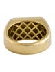 Ring 18K Diamond Signet Ring