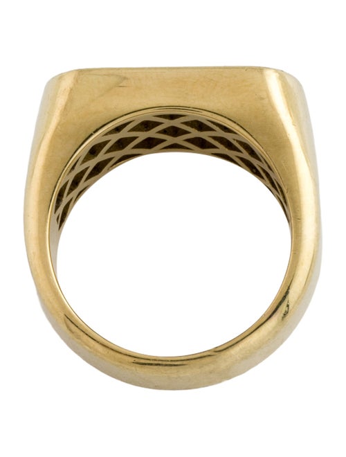 Ring 18K Diamond Signet Ring