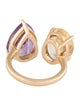 Ring 18K 5.54ct Amethyst & 4.67ct Citrine Cocktail Ring