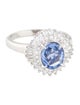 Ring Platinum 1.77ct Sapphire & Diamond Cocktail Ring
