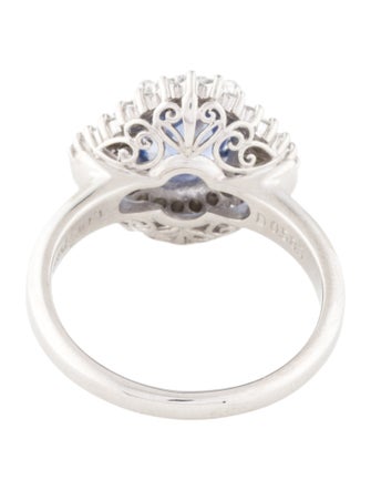 Ring Platinum 1.77ct Sapphire & Diamond Cocktail Ring