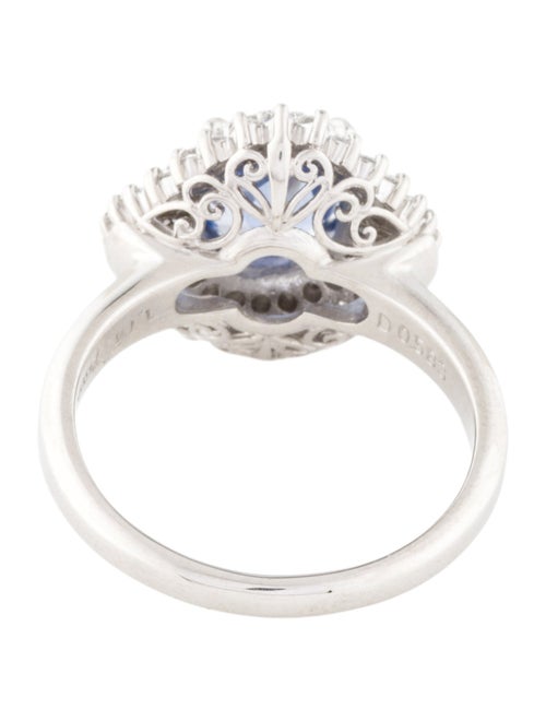 Ring Platinum 1.77ct Sapphire & Diamond Cocktail Ring