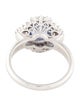 Ring Platinum 1.77ct Sapphire & Diamond Cocktail Ring