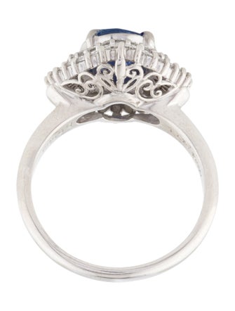 Ring Platinum 1.77ct Sapphire & Diamond Cocktail Ring