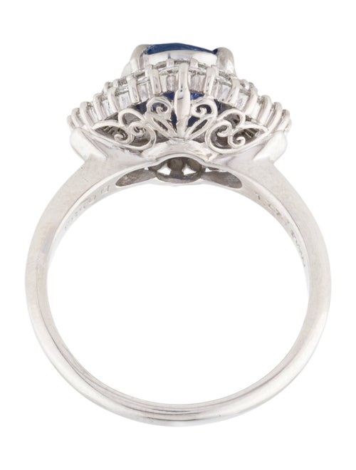 Ring Platinum 1.77ct Sapphire & Diamond Cocktail Ring