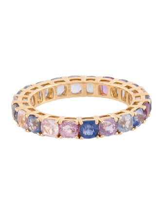 Ring 18K 5.20ctw Sapphire Eternity Band