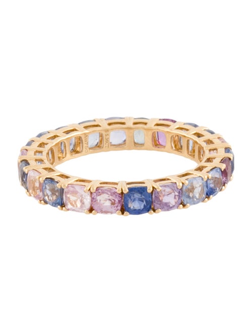 Ring 18K 5.20ctw Sapphire Eternity Band