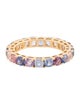 Ring 18K 5.20ctw Sapphire Eternity Band