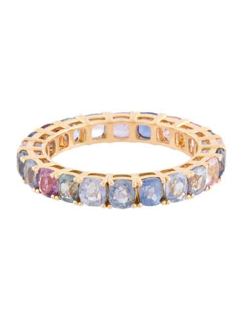 Ring 18K 5.20ctw Sapphire Eternity Band