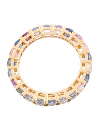 Ring 18K 5.20ctw Sapphire Eternity Band