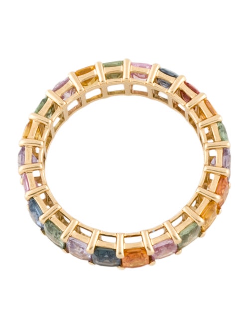 Ring 18K 4.94ctw Sapphire Eternity Band