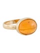Ring 18K 3.95ct Fire Opal Cocktail Ring