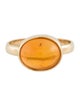 Ring 18K 3.95ct Fire Opal Cocktail Ring