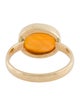 Ring 18K 3.95ct Fire Opal Cocktail Ring