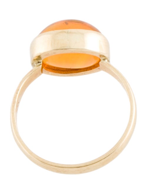 Ring 18K 3.95ct Fire Opal Cocktail Ring