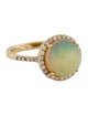 Ring 14K Opal & Diamond Ring