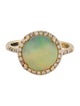 Ring 14K Opal & Diamond Ring