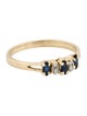 Ring 14K Sapphire & Diamond Band