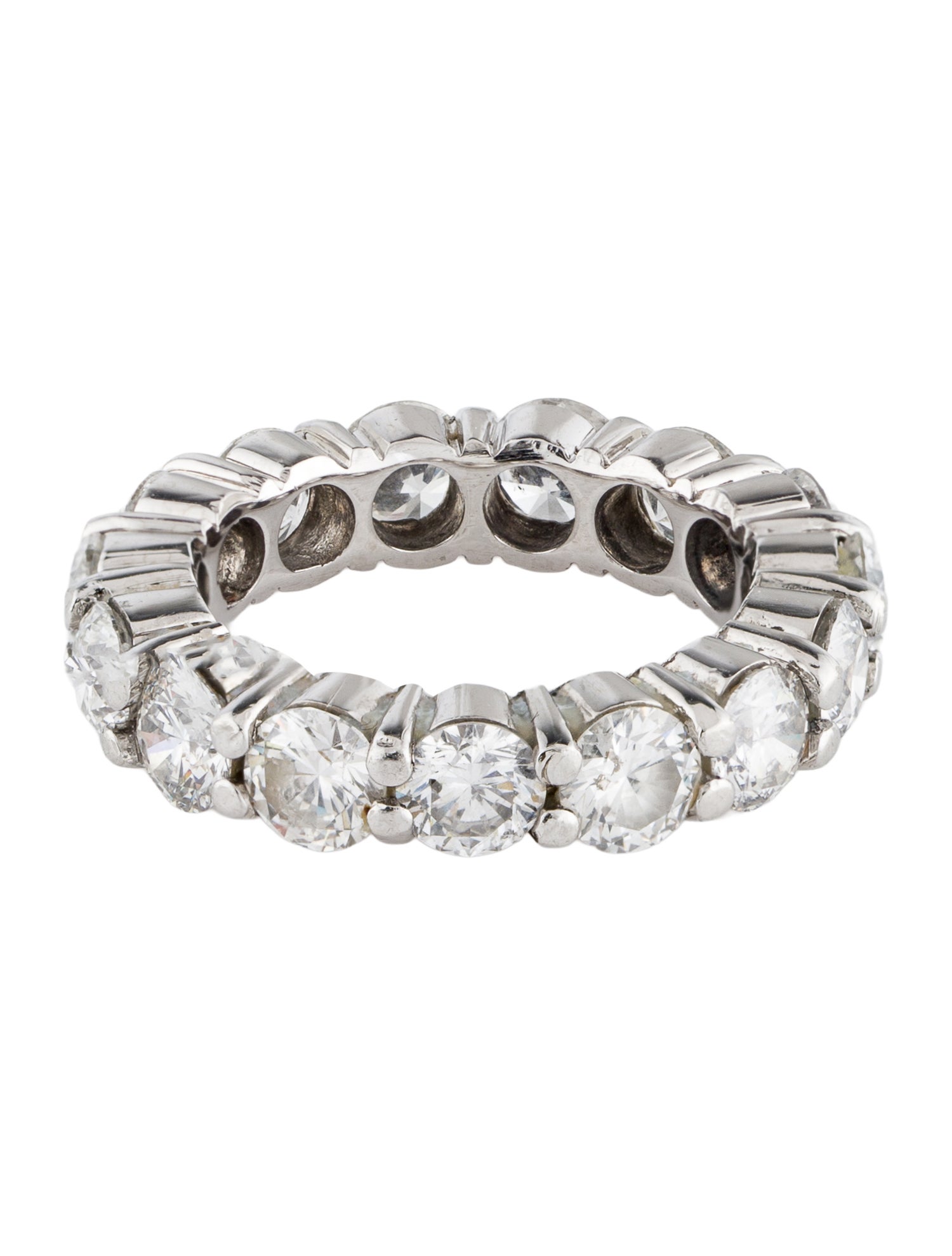 Ring Platinum 4.65ctw Diamond Eternity Band