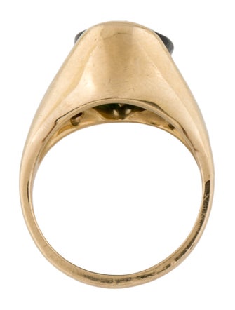 Ring 14K Tourmaline & Diamond Cocktail Ring