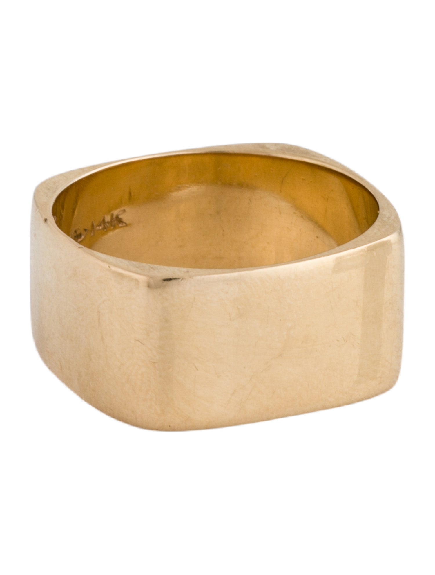 Ring 14K Wide Squared Band