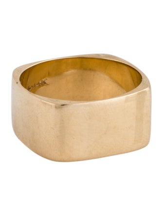 Ring 14K Wide Squared Band
