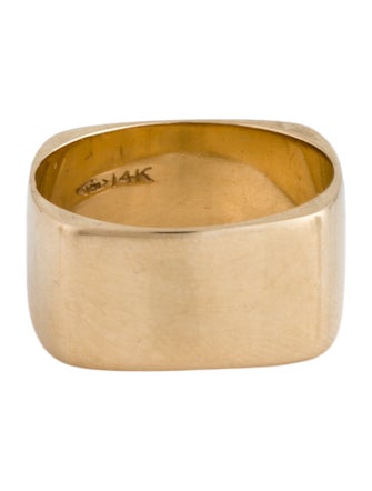 Ring 14K Wide Squared Band