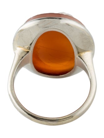 Ring 14K Shell Cameo Cocktail Ring