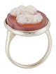 Ring 14K Shell Cameo Cocktail Ring