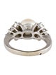 Ring 14K Pearl & Diamond Cocktail Ring