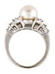 Ring 14K Pearl & Diamond Cocktail Ring