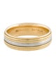 Ring Two-Tone Textured Band Ring