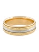 Ring Two-Tone Textured Band Ring