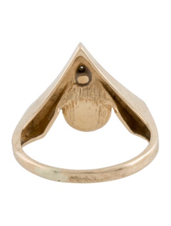 Ring 14K Pearl & Diamond Cocktail Ring