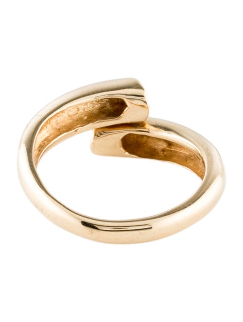 Ring 14K Diamond Bypass Ring
