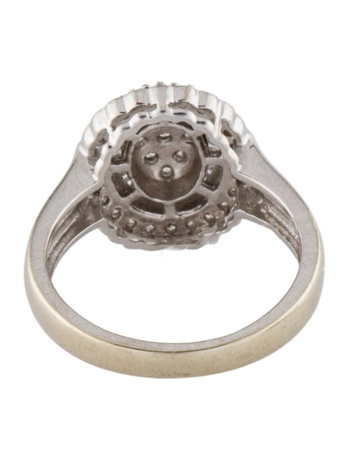 Ring 14K Diamond Cluster Cocktail Ring